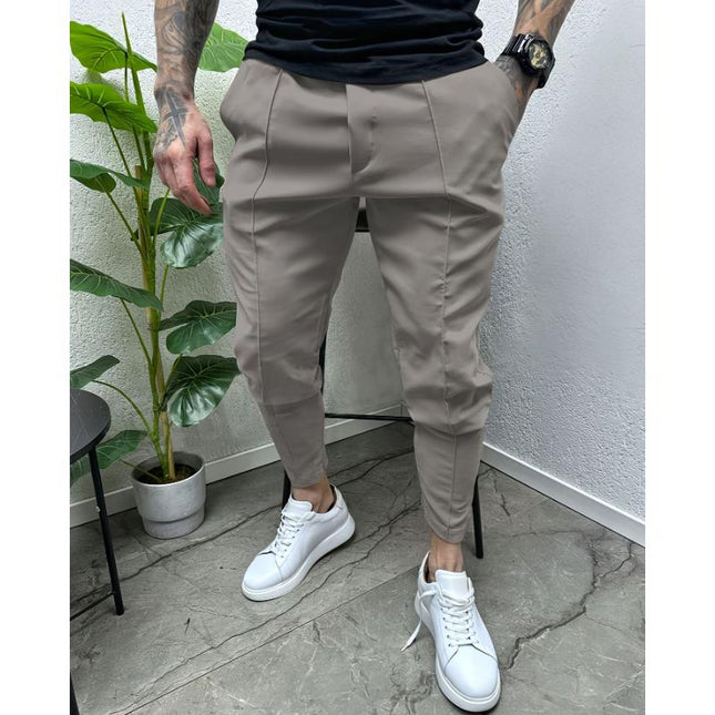 Men's Casual Pants | Solid Color | Drawstring Waist | Soft Breathable Fabric | Relaxed Fit | Versatile Style | Side & Back Pockets | Comfortable & Stylish | All-Season Wear