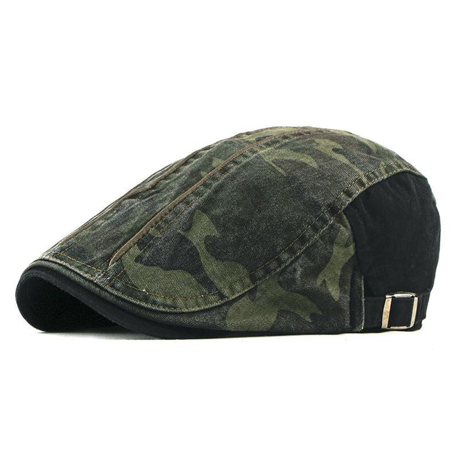 Men's Camouflage Beret Hat | Classic Military Style | Trendy Streetwear Accessory | Soft Durable Fabric | Iconic Design | Comfortable Fit | Versatile Fashion | Timeless Appeal | Perfect for Casual & Outdoor Adventures