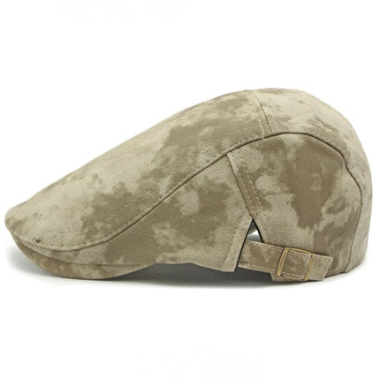 Men's British Retro Beret | Tie-Dye Design | Vintage Style | Comfortable Fit | Premium Fabric | Lightweight & Breathable | Classic Elegance | Unique Fashion Accessory