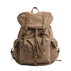 Men's Retro Outdoor Backpack | Large Capacity Canvas Bag | Multi-Pocket Design | Durable Travel Rucksack | Vintage Style Daypack | Adjustable Padded Straps | Rugged Adventure Gear
