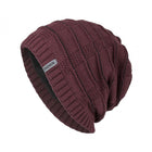 Men's Vintage Warm Knitted Hat | Plush Lined | Winter Beanie | Classic Retro Style | Cozy Insulation | Breathable Acrylic | Timeless Design | Soft and Comfortable | Stretchable Fit | Cold Weather Accessory
