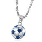 Men's Retro Football Pendant Necklace | Casual Jewelry for Sports Fans | Vintage Style Fashion Accessory