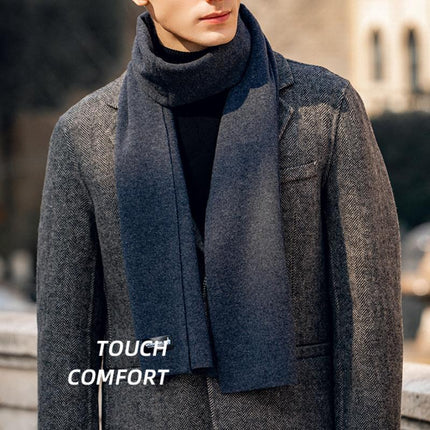 Men's Cashmere Scarf | Winter Warm | Skin-Friendly | Luxurious Soft Feel | Lightweight & Breathable | Superior Warmth | Hypoallergenic | Elegant Versatile Design | Durable Fashion Accessory