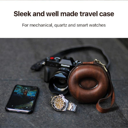 Men's Watch Storage Bag | Portable Travel Case | Durable & Lightweight | Multiple Compartment Organizer | Elegant Design | Secure Zipper | Luggage & Bags Accessory | Keep Watches Safe & Protected