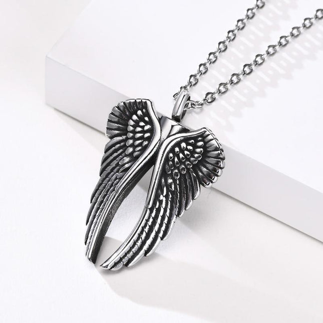 Angel Wings Necklace | Vintage Style | Collectible Jewelry | Casual Pendant Accessory