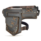 Men's Leather Waist Bag | Classic Retro Style | Outdoor Adventure | High-Quality Durable Material | Adjustable Strap | Multiple Pockets | Lightweight & Portable | Hands-Free Convenience | Travel & Daily Use