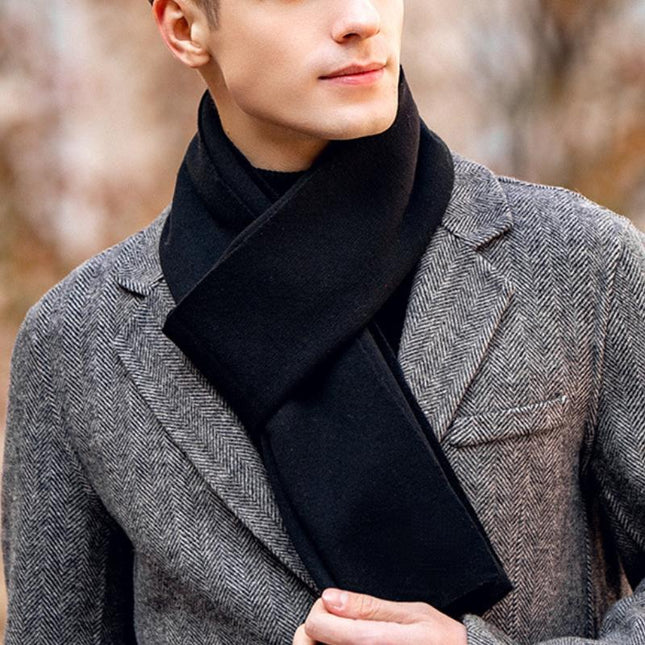 Men's Cashmere Scarf | Winter Warm | Skin-Friendly | Luxurious Soft Feel | Lightweight & Breathable | Superior Warmth | Hypoallergenic | Elegant Versatile Design | Durable Fashion Accessory
