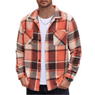 Men's Relaxed Fit Flannel Shirt | Vintage Check Pattern | Lapel Collar | Long Sleeve | Warm & Soft | Earthy Tones | Casual & Versatile | For Layering | Ideal for Fall & Winter |