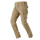 Men's Outdoor Windproof Waterproof Cargo Pants | Full-Length Outdoor Casual Pants | Durable Breathable Quick-Drying Fabric | Regular Fit with Adjustable Waist | Multiple Pockets | Ideal for Hiking Camping
