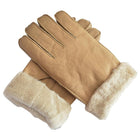 Men's Sheepskin Wool Gloves | Warm Winter Casual Wear | Plain Pattern | Paint Surface Finish | Clothing Accessories