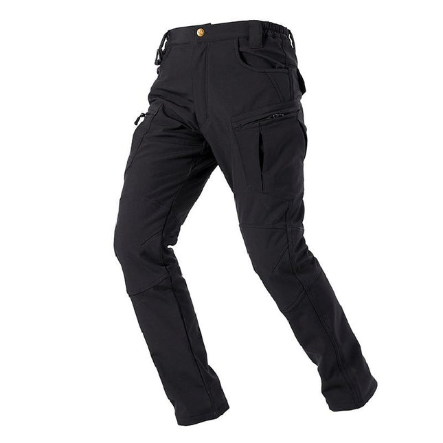 Men's Outdoor Windproof Waterproof Cargo Pants | Full-Length Outdoor Casual Pants | Durable Breathable Quick-Drying Fabric | Regular Fit with Adjustable Waist | Multiple Pockets | Ideal for Hiking Camping