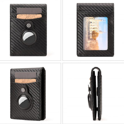 Men's Leather Wallet | Air Tag Compatible | Premium Leather | Multiple Card Slots | Spacious Bill Compartment | Slim Profile | Minimalist Design | High-Quality Construction | Organized & Stylish