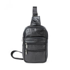 Men's Vintage Leather Crossbody Bag | Casual Zipper Messenger | Premium Leather | Adjustable Strap | Spacious Compartment | Secure Closures | Multiple Pockets | Compact | Lightweight | Versatile | Timeless Design