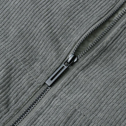Men's Jacket | Casual Lapel Corduroy | Thickened Lambswool Lining | Multi-Pocket Zipper | Warm & Durable Outerwear | Classic Style | Versatile & Wind-Resistant | Ideal for Cold Weather