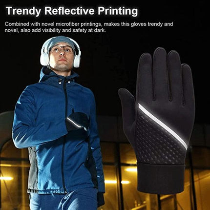 Warm Touch Screen Gloves | Non-Slip Winter Gloves | Thermal Smartphone Compatible Gloves | Unisex Cold Weather Gloves | Anti-Slip Design | Touchscreen Tech Gloves | Elastic Cuff | Outdoor Activities