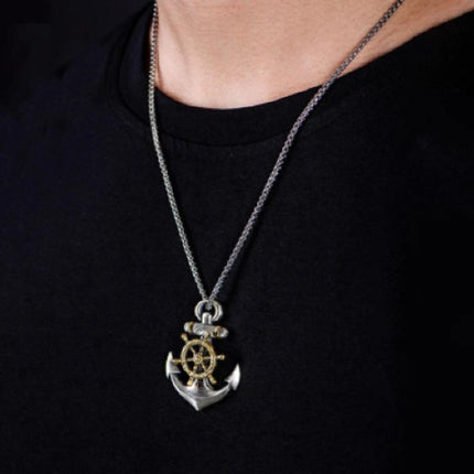 Vintage Anchor Necklace | Hip Hop Pendant | Casual Style | Men's Jewelry | Accessories