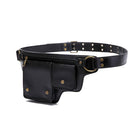 Men's Leather Waist Bag | Outdoor Sports Zipper Adjustable Pack | Durable Multi-Compartment Design | Compact Lightweight Hands-Free Storage | Stylish Travel Accessory