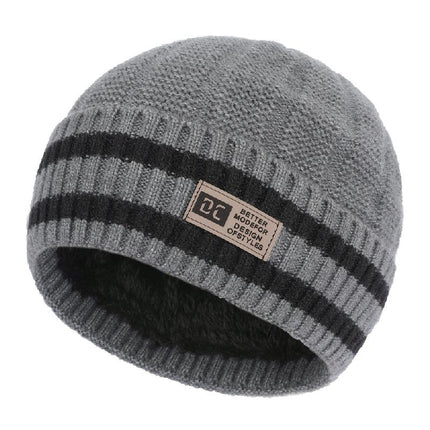 Men's Warm Knitted Hat | Versatile Winter Beanie | Cozy Stretch Fabric | Classic Style | One Size Fits Most | Cold-Weather Essential | Soft Comfortable Material | Timeless Knit Design