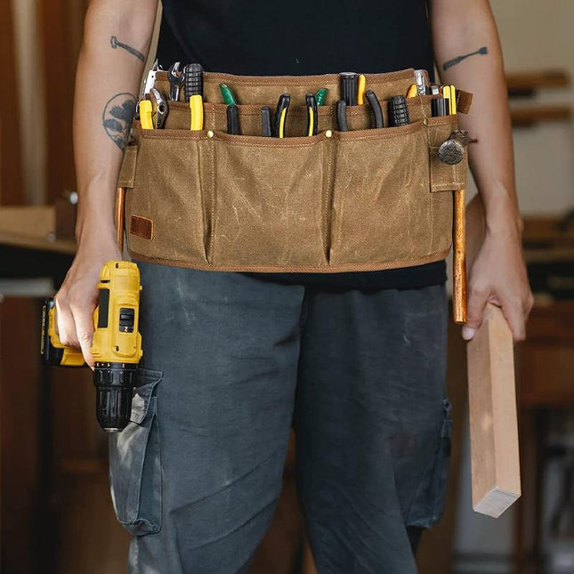 Men's Waist Tool Bag | Durable Heavy-Duty Material | Adjustable Strap | Quick Access Design | Multi-Pocket Storage | Reinforced Stitching | Compact & Lightweight | Versatile for Construction & DIY Projects