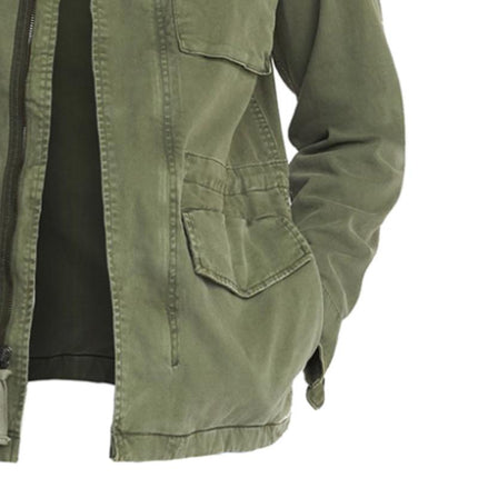 Men's Retro Style Field Jacket | Casual Multi-Pocket Design | Classic Stand Collar | Versatile Outdoor & Workwear | Durable Cotton-Poly Blend | Long Sleeve | Available in Sizes S to 3XL | Perfect for Spring, Autumn, Early Winter