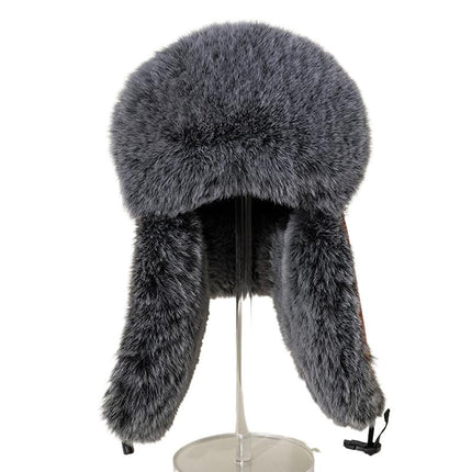 Men's Winter Hat | Windproof Cold-Proof | Plus Velvet Lining | Thick Ear Flaps | Adjustable Fit | Outdoor Sports | Skiing & Snowboarding | Casual Everyday Use