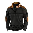 Men's Casual Sweatshirt | Colorblock Design | Stand Collar with Zipper | Long Sleeve | Regular Fit | Cotton-Blend Fabric | Layerable Outerwear | Sporty and Bold | Available in Multiple Sizes