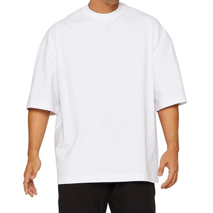 Men's Cotton Loose Fit Sports T-shirt | Solid Color | Round Neck | Pullover | Short Sleeve | Casual Fitness | Breathable | Comfortable | Spring Summer Autumn | Activewear