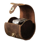 Men's Portable Watch Storage Bag | Classic Vintage Cowhide Leather | Secure Watch Compartments | Travel-Friendly Design | Soft Anti-Scratch Interior | Durable Zipper Closure | Perfect for Collectors & Travelers