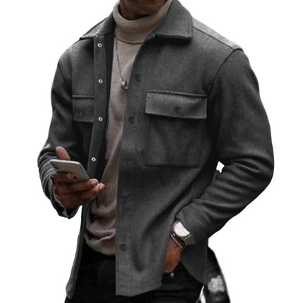 Men's Slim Fit Single Breasted Blazer | Solid Color Lapel | Long Sleeve | Tailored Classic Jacket | Versatile Outerwear for Formal & Casual Occasions | Comfortable & Durable Fabric