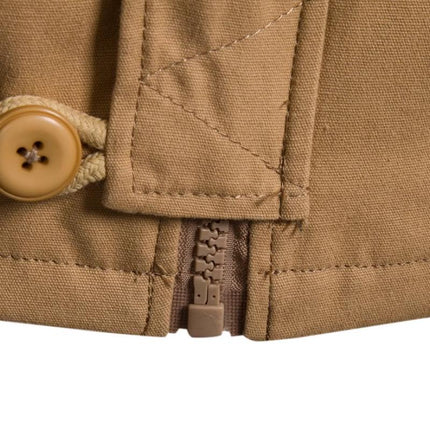 Men's Cargo Jacket | Washed Cotton | Hooded | Slim Fit | Patchwork Design | Casual Outerwear | Functional Pockets | Adjustable Hood | Stylish Streetwear | Rugged & Durable | Versatile Layering