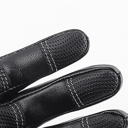 Men's Waterproof Warm Gloves | Outdoor Nylon Gloves | Plain Pattern | Cold Weather Accessories