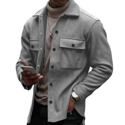 Men's Slim Fit Single Breasted Blazer | Solid Color Lapel | Long Sleeve | Tailored Classic Jacket | Versatile Outerwear for Formal & Casual Occasions | Comfortable & Durable Fabric