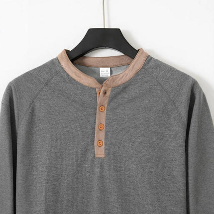 Men's Long Sleeve Raglan T-Shirt | Regular Fit | Round Neck | Colorblock Design | Cotton Blend Casual Top | Spring & Fall Wear | Comfortable & Breathable | Ideal for Layering | Everyday Casual Wear