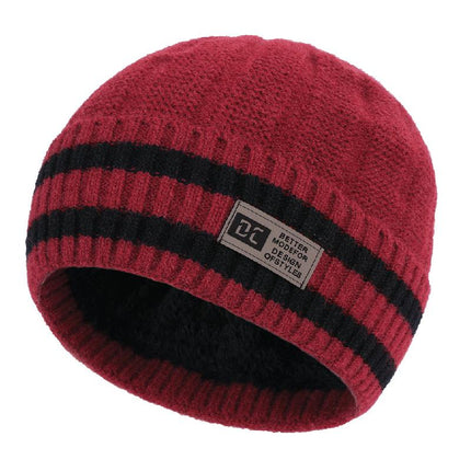 Men's Warm Knitted Hat | Versatile Winter Beanie | Cozy Stretch Fabric | Classic Style | One Size Fits Most | Cold-Weather Essential | Soft Comfortable Material | Timeless Knit Design