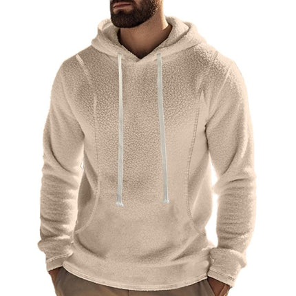 Men's Polar Fleece Hoodie | Long Sleeve Pullover | Casual Outdoor Wear | Soft Warm Fabric | Adjustable Hood | Kangaroo Pocket | Breathable & Quick-Drying | Relaxed Fit | Elastic Cuffs | Durability | Versatile Style