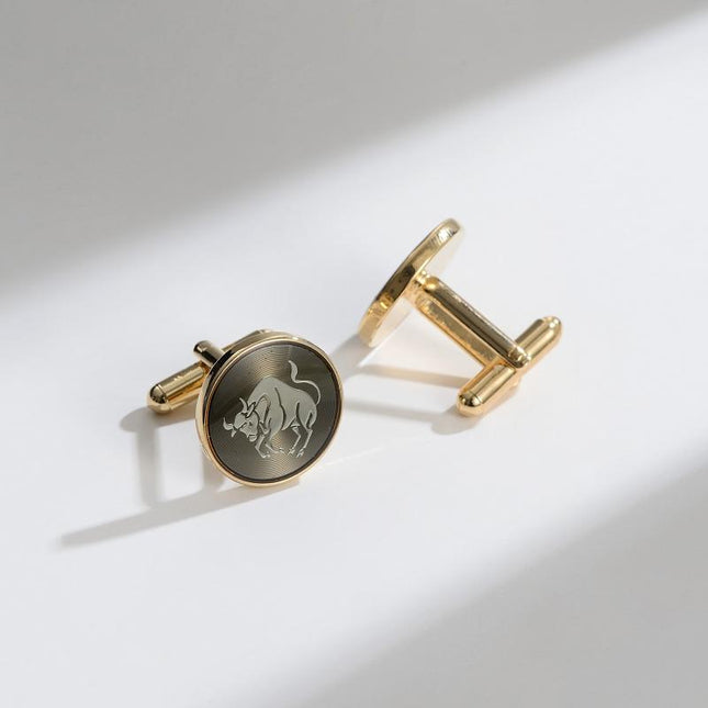 Men's Copper Cufflinks | Classic Business Suit Shirt Accessories | Polished Finish | Durable | Elegant Gift Box | Secure Lock | Tarnish-Resistant | Perfect for Formal Events | Weddings | Office Wear