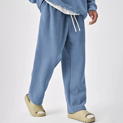 Men's Sweatpants | Solid Color | Elastic Waist | Drawstring | Straight Leg | Relaxed Fit | Soft Cotton Blend | Side Pockets | Casual Lounge | Versatile Style | Breathable Fabric | Multiple Sizes Available