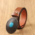 Men's Vintage Western Cowboy Belt | Intricate Design | Premium Materials | Adjustable Fit | Decorative Buckle | Versatile for Casual & Formal Wear