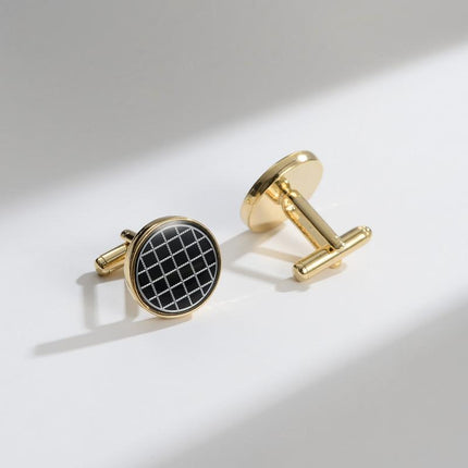 Men's Copper Cufflinks | Classic Business Suit Shirt Accessories | Polished Finish | Durable | Elegant Gift Box | Secure Lock | Tarnish-Resistant | Perfect for Formal Events | Weddings | Office Wear