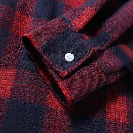 Men's Plaid Button-Down Shirt | Long-Sleeve | Relaxed Fit | Soft Cotton Blend | Spread Collar | Versatile Style | Casual & Smart-Casual Wear | Spring & Autumn | Lightweight | Chest Pocket | Comfortable Design