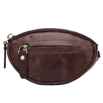 Men's Cowhide Leather Wallet | Zipper Closure | Key Compartment | Compact Design | Premium Quality | Multi-Functional Slots | Soft Lining | Sturdy Key Holder | Durable & Stylish | Perfect Gift