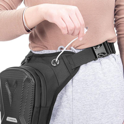 Men's Waterproof Leg & Waist Bag | Outdoor Cycling & Motorcycle | Versatile Design | Adjustable Straps | Multiple Compartments | Durable & Lightweight | Rugged Adventure Accessory