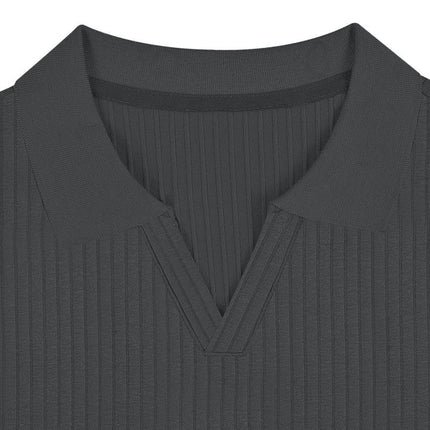 Men's Polo Shirt | Solid & Striped Design | Lapel Collar | Short Sleeve | Slim Fit | Casual & Formal Wear | Premium Cotton Blend | Durable & Comfortable | Easy Care | Fashionable & Versatile