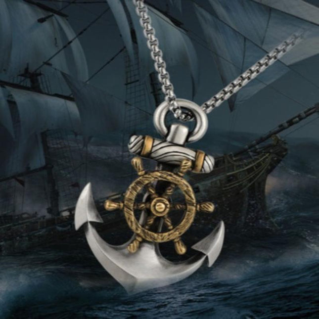 Vintage Anchor Necklace | Hip Hop Pendant | Casual Style | Men's Jewelry | Accessories