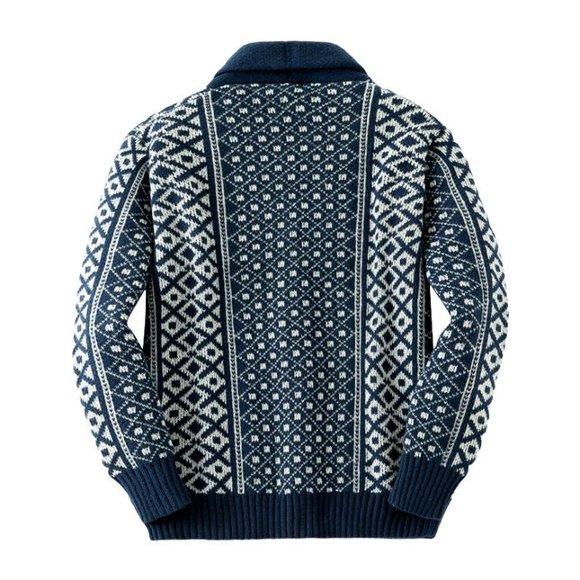 Men's Cardigan | Vintage Jacquard Shawl Collar | Single Breasted Knit | Elegant Outerwear | Cozy Layer | Classic Style