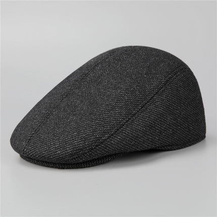 Retro Casual Beret | Warm Earmuff Hat | Fashionable Winter Headwear | Unisex Vintage Style | Cozy Fabric | Classic Design