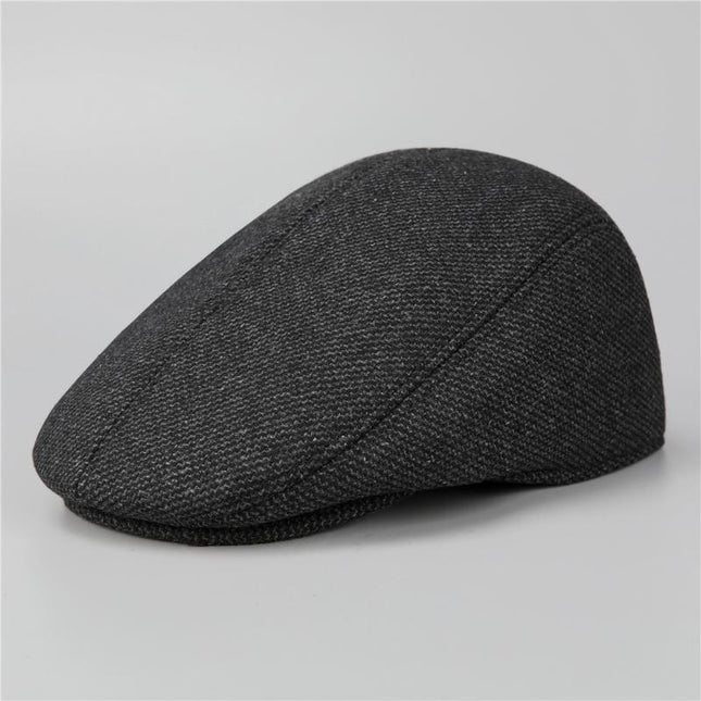 Retro Casual Beret | Warm Earmuff Hat | Fashionable Winter Headwear | Unisex Vintage Style | Cozy Fabric | Classic Design