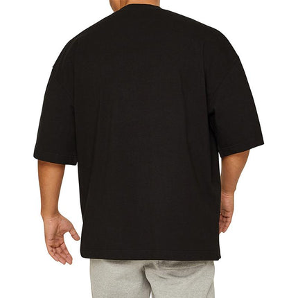 Men's Cotton Loose Fit Sports T-shirt | Solid Color | Round Neck | Pullover | Short Sleeve | Casual Fitness | Breathable | Comfortable | Spring Summer Autumn | Activewear
