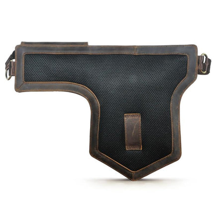 Men's Leather Waist Bag | Classic Retro Style | Outdoor Adventure | High-Quality Durable Material | Adjustable Strap | Multiple Pockets | Lightweight & Portable | Hands-Free Convenience | Travel & Daily Use