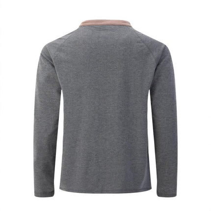 Men's Long Sleeve Raglan T-Shirt | Regular Fit | Round Neck | Colorblock Design | Cotton Blend Casual Top | Spring & Fall Wear | Comfortable & Breathable | Ideal for Layering | Everyday Casual Wear